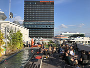 buffet Kull bar Rooftop Pop Up auf zwei Ebenen vom 24.07.-23.08.2020 auf der Hoch5 Dachterrasse am Ostbahnhof (©Foto: Martin Schmitz): 